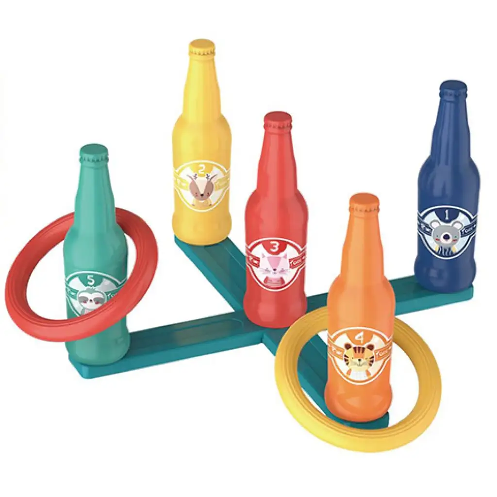 imagen de Juego de lanzamiento de aros con botellas 2