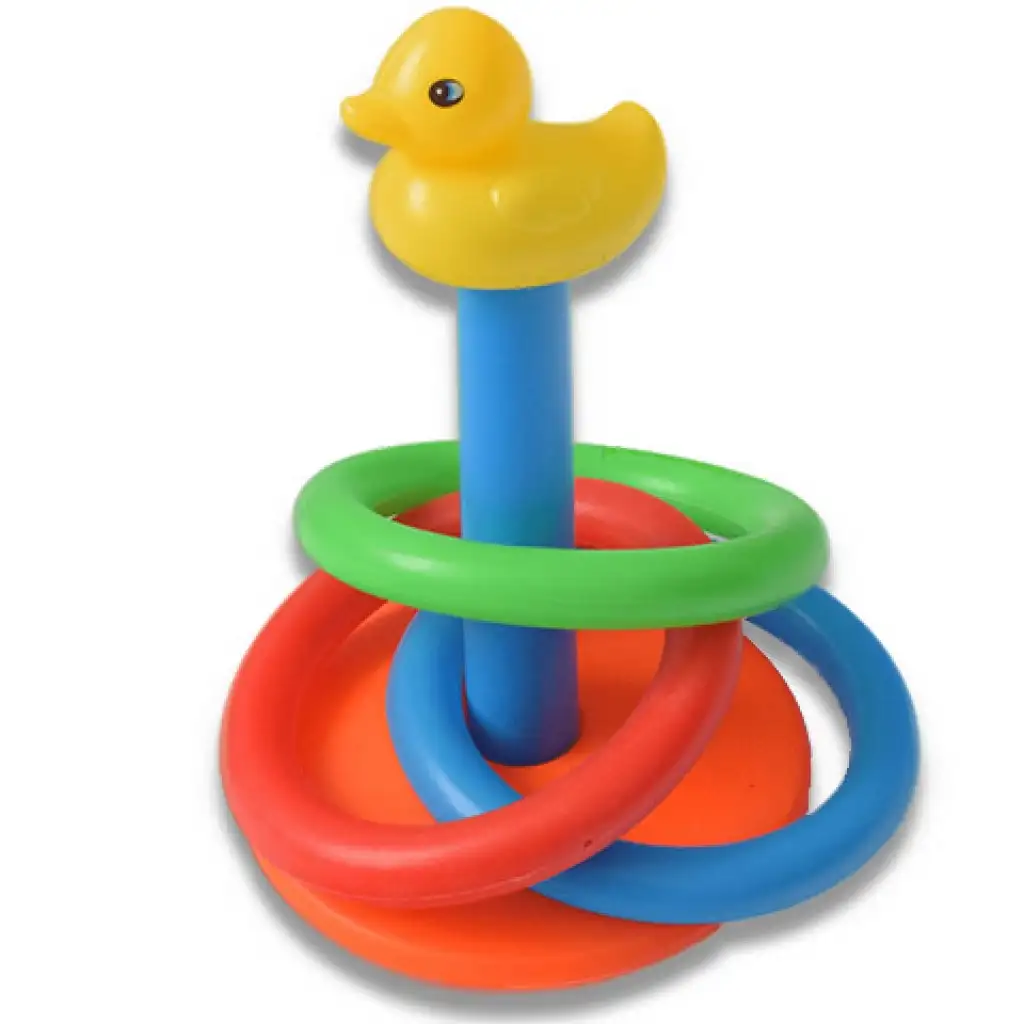 imagen de Juego de lanzamiento de aros con pato de colores 1