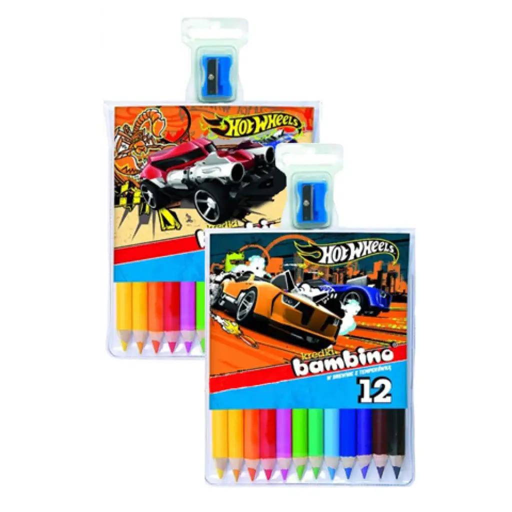 imagen de Juego de lápices de colores Hot Wheels 12 unidades 1