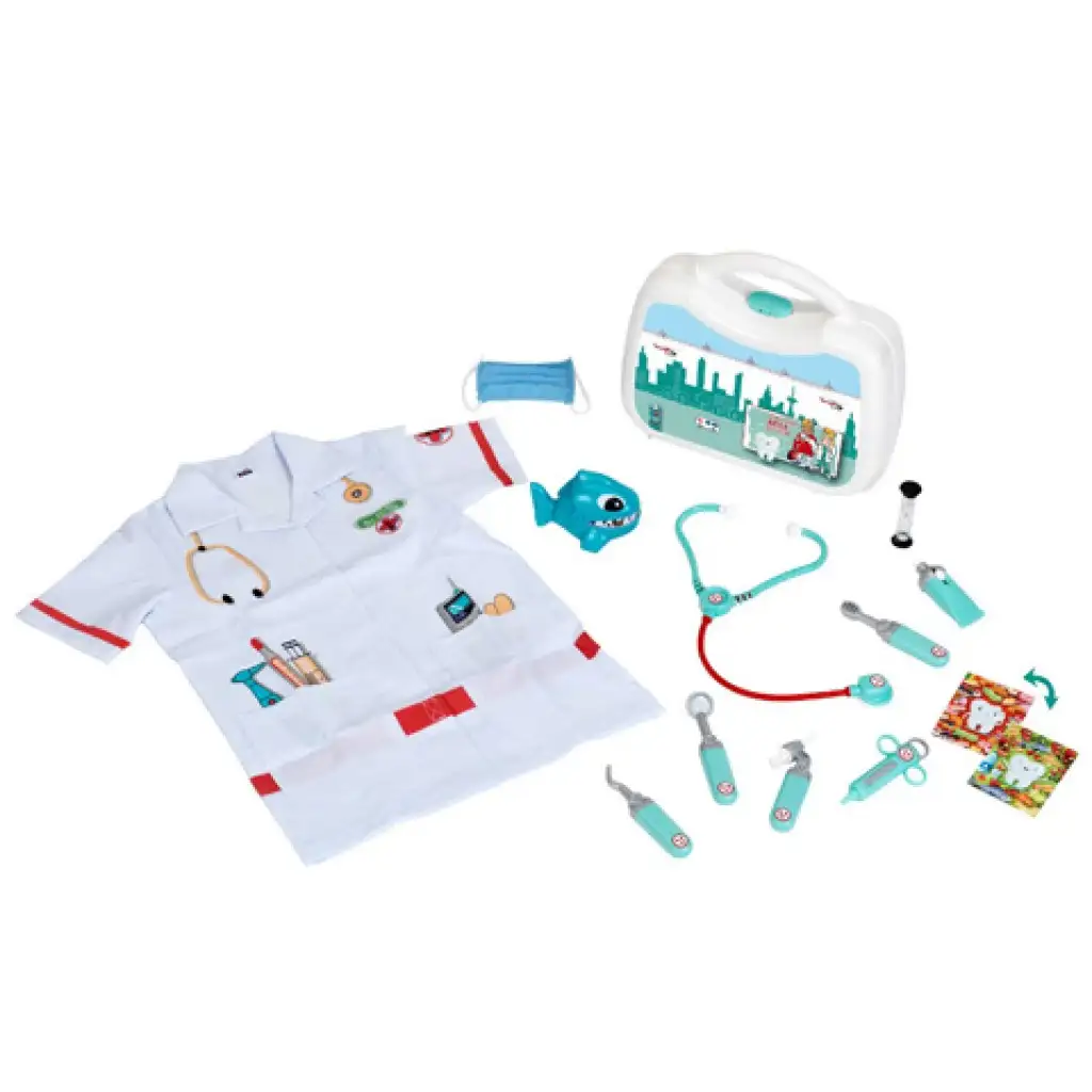 imagen de Juego de maletín de dentista Deluxe con tiburones 2