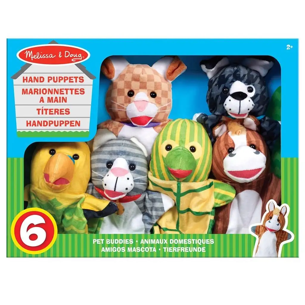 imagen de Juego de marionetas de 6 animales - Melissa & Doug 1