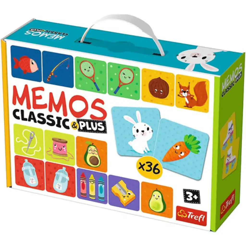 imagen de Juego de memoria Classic & Plus de parejas especiales 36 piezas - Trefl 1