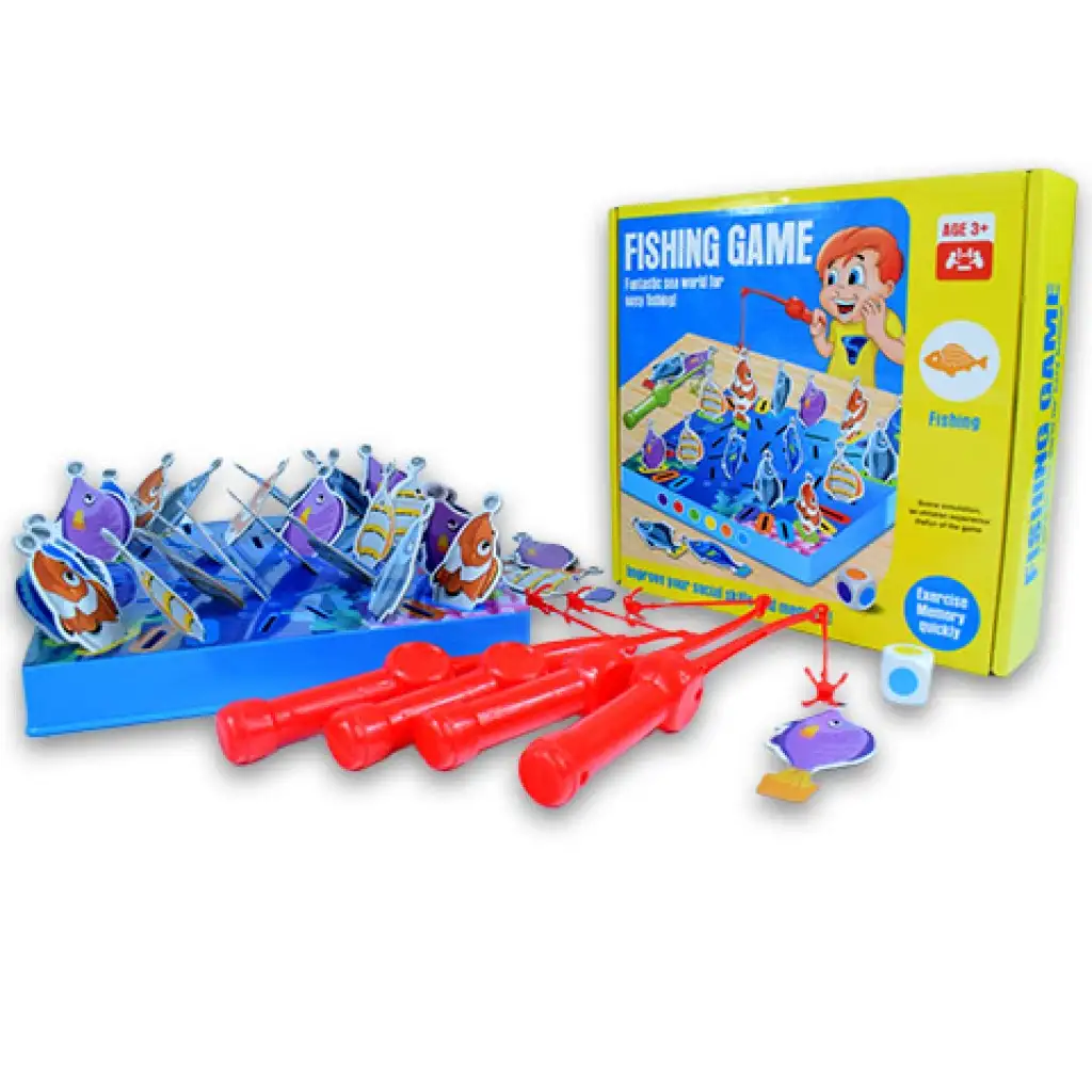 imagen de Juego de memoria de pesca con peces y cañas de pescar 1