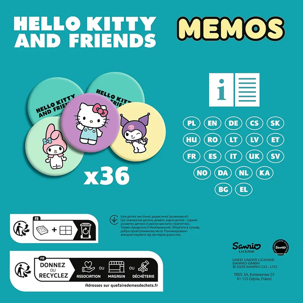 imagen de Juego de memoria Hello Kitty - Trefl 3