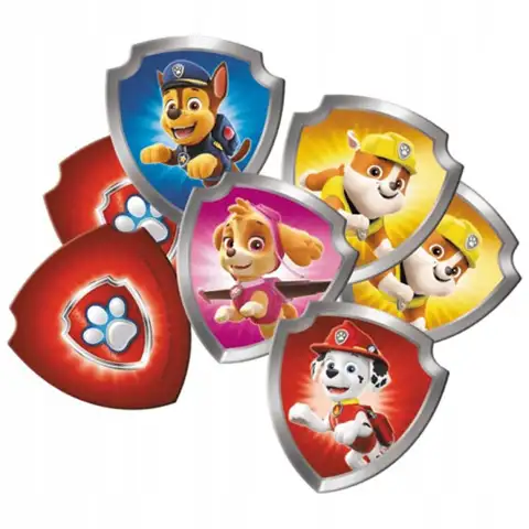 imagen de Juego de memoria Patrulla Canina con fichas en forma de escudo - Trefl 2