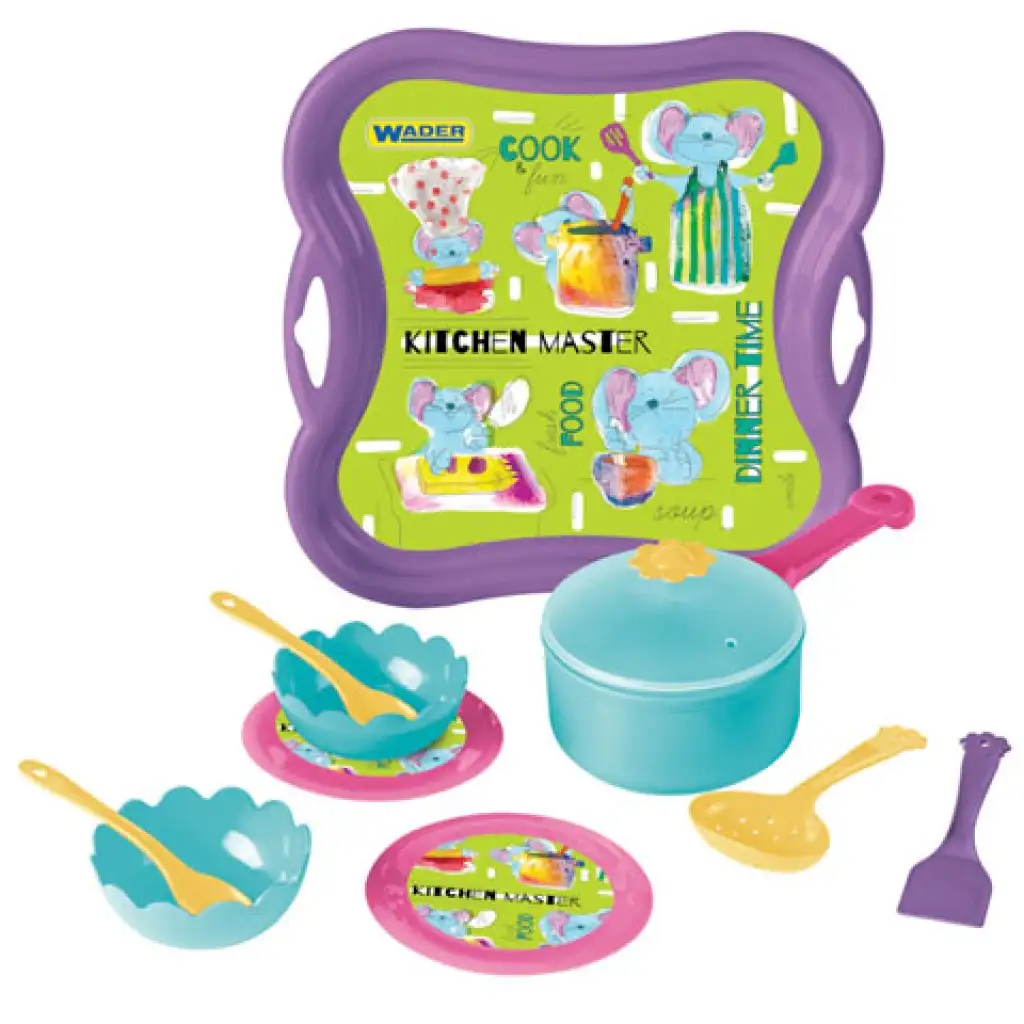 imagen de Juego de mesa colorido con bandeja - Wader 1
