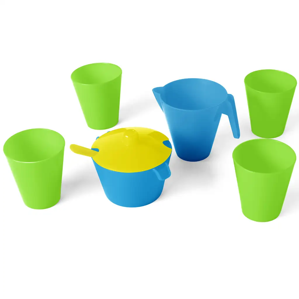 imagen de Juego de mesa de 8 piezas en verde y azul - Wader 1
