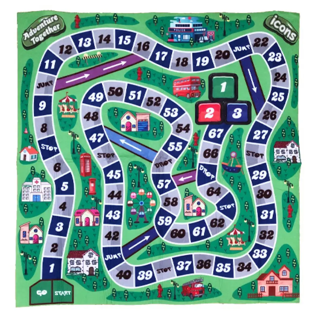 imagen de Juego de mesa de bomberos con alfombra de juego 70x70cm 2