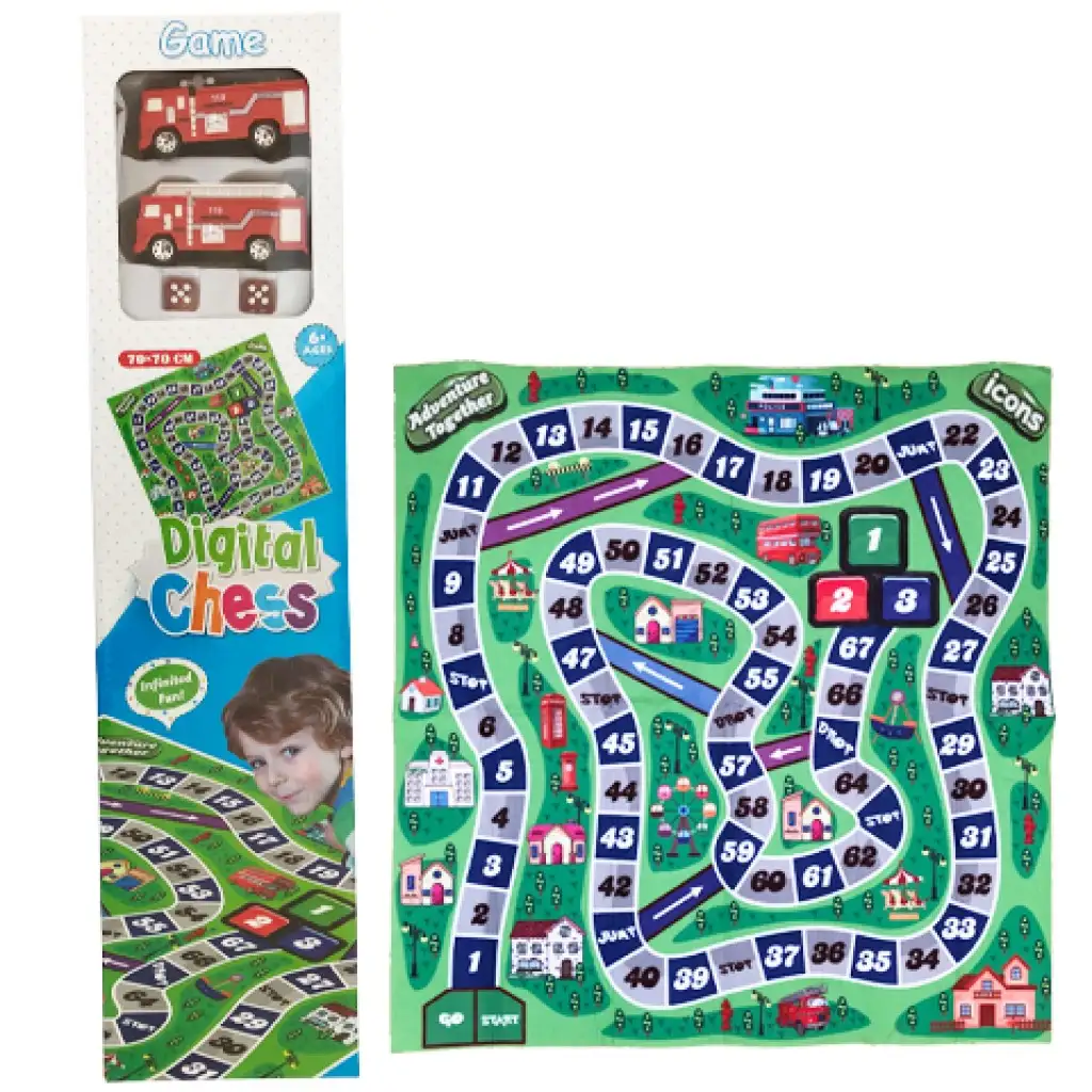 imagen de Juego de mesa de bomberos con alfombra de juego 70x70cm 1