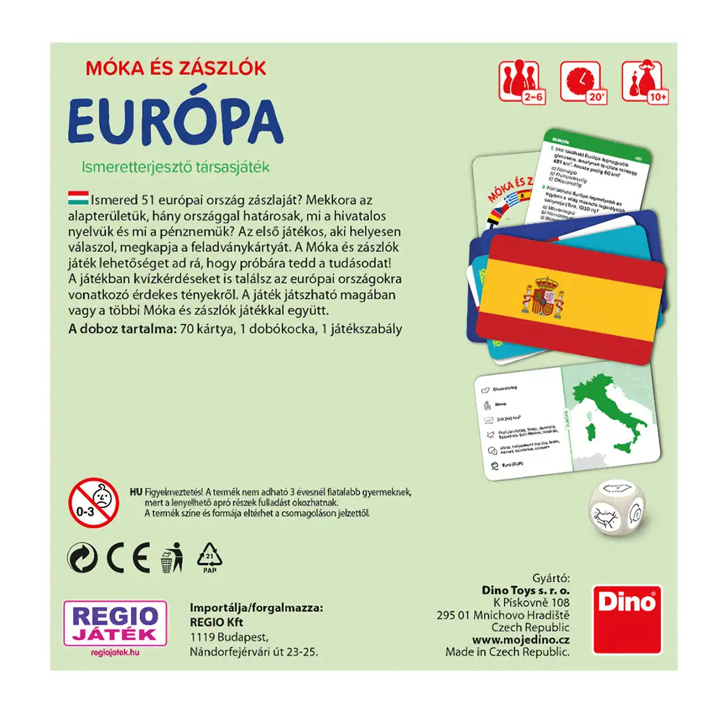 imagen de Juego de mesa de diversión y banderas - Dino 4