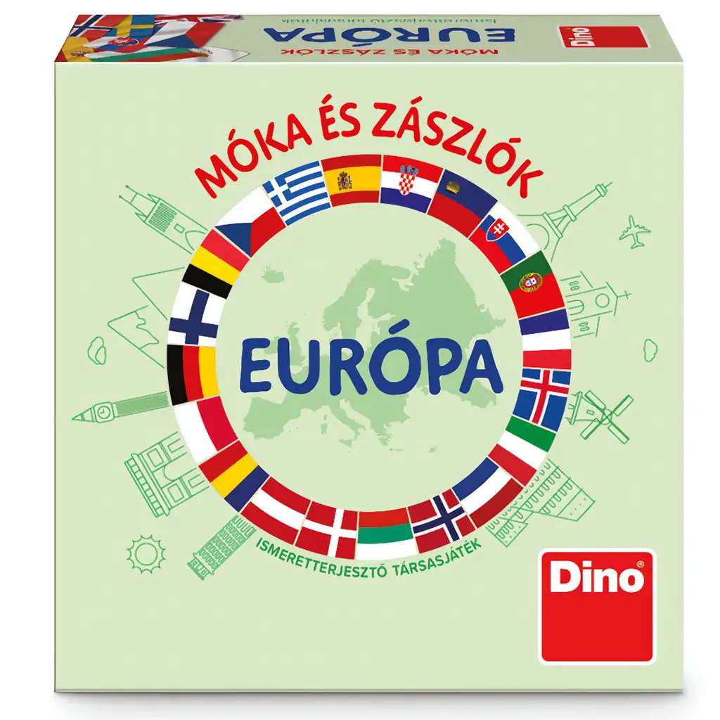 imagen de Juego de mesa de diversión y banderas - Dino 1