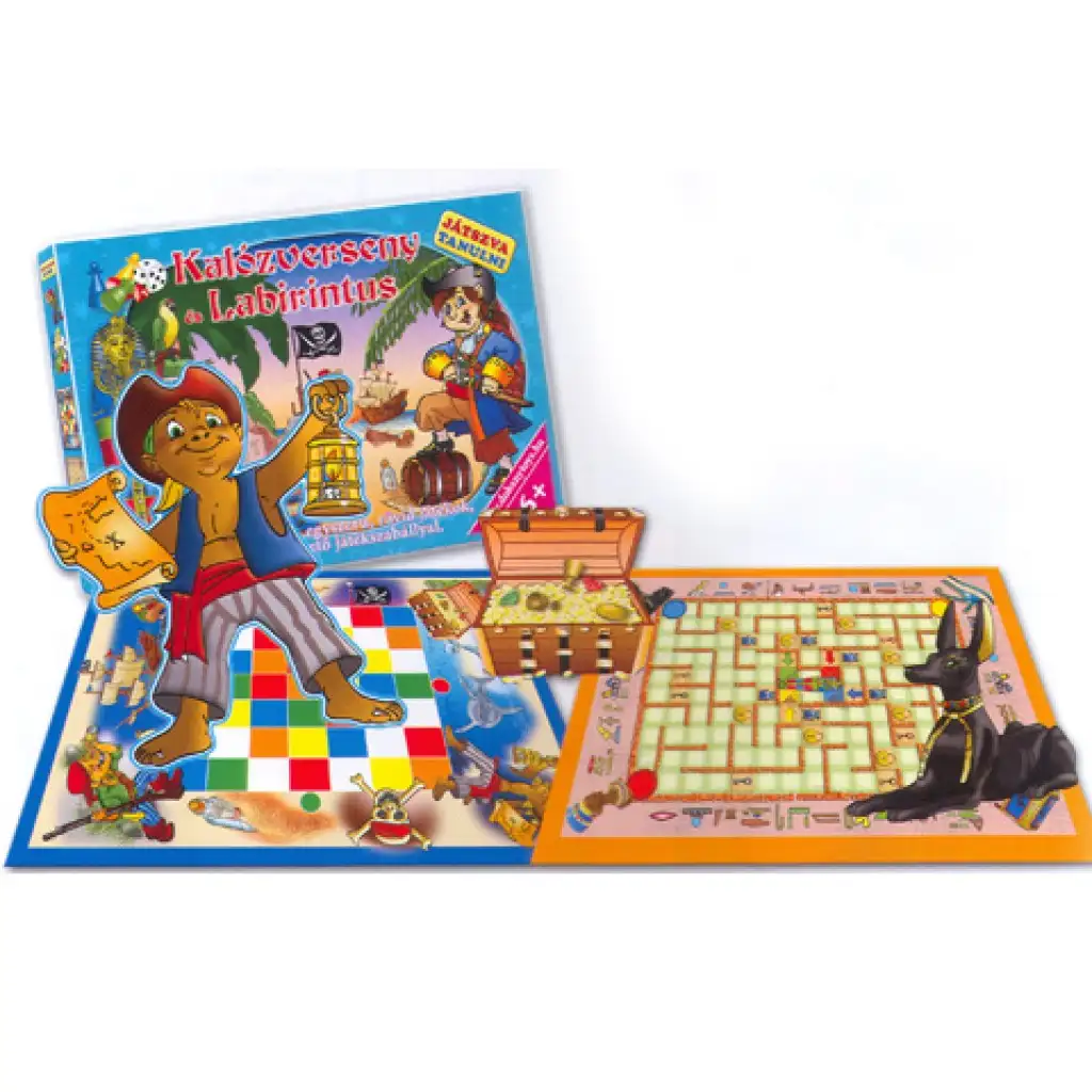 imagen de Juego de mesa de habilidades de carrera de piratas y laberinto - D-Toys 1