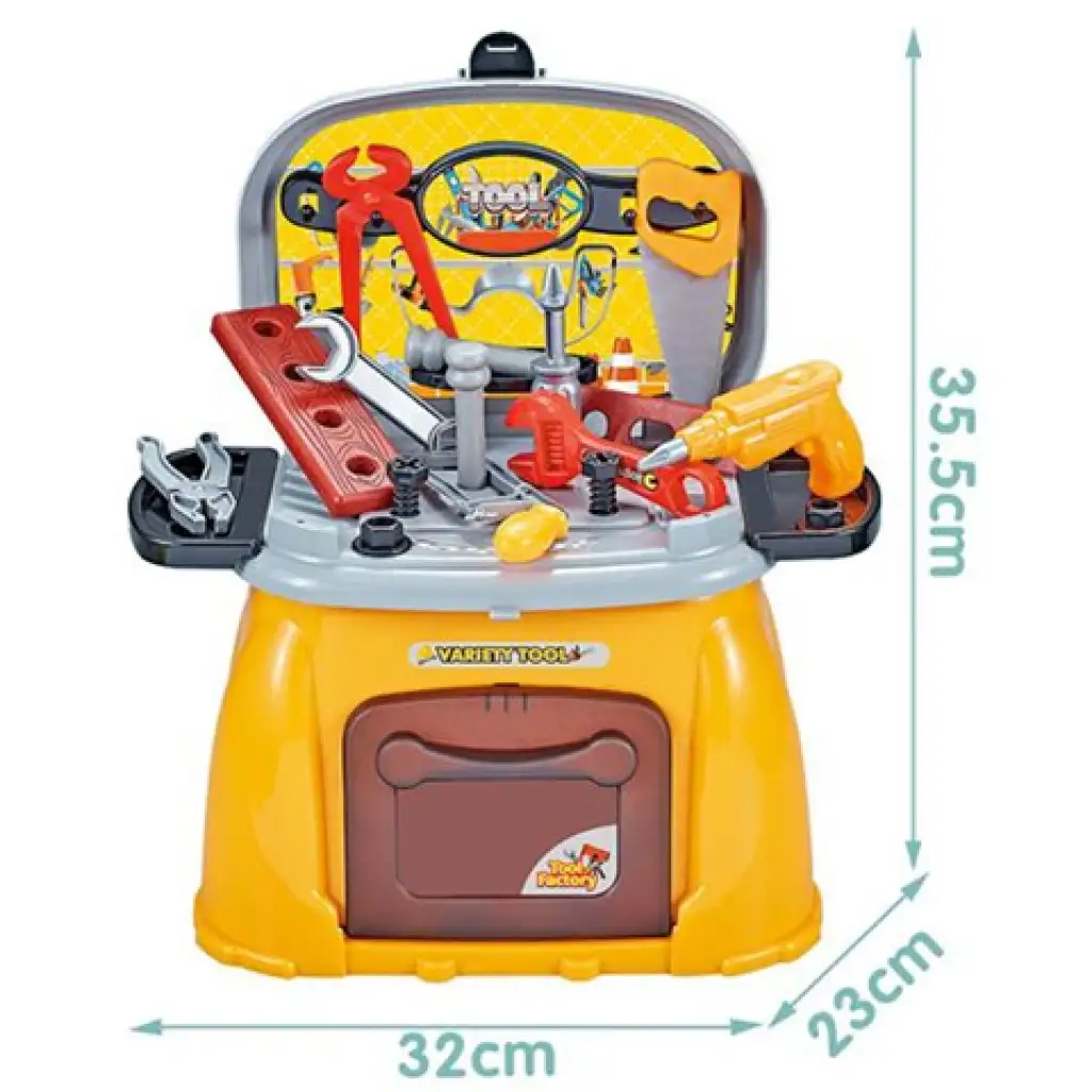 imagen de Juego de mesa de herramientas portátil con asiento 32x35,5x23cm 2