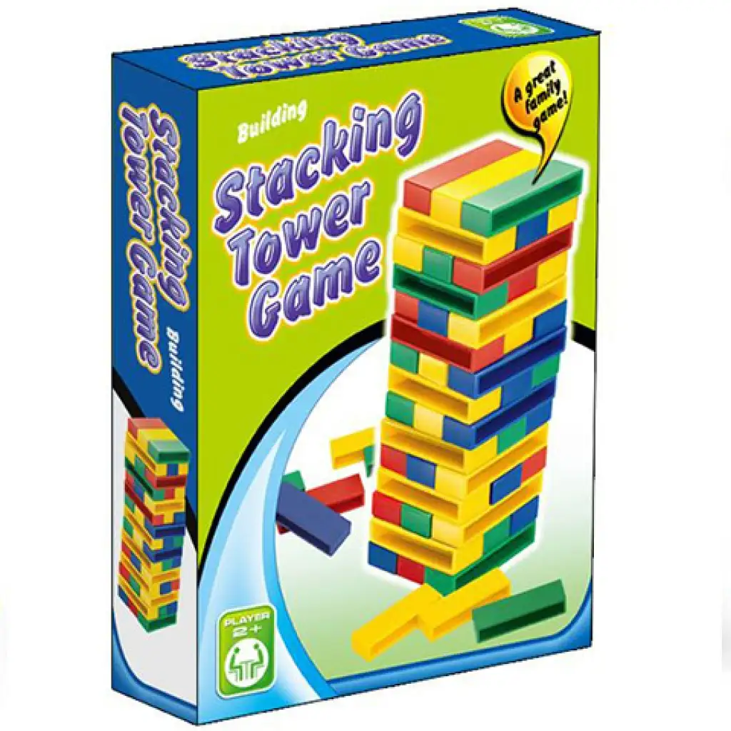 imagen de Juego de mesa Jenga de torre colorida 1