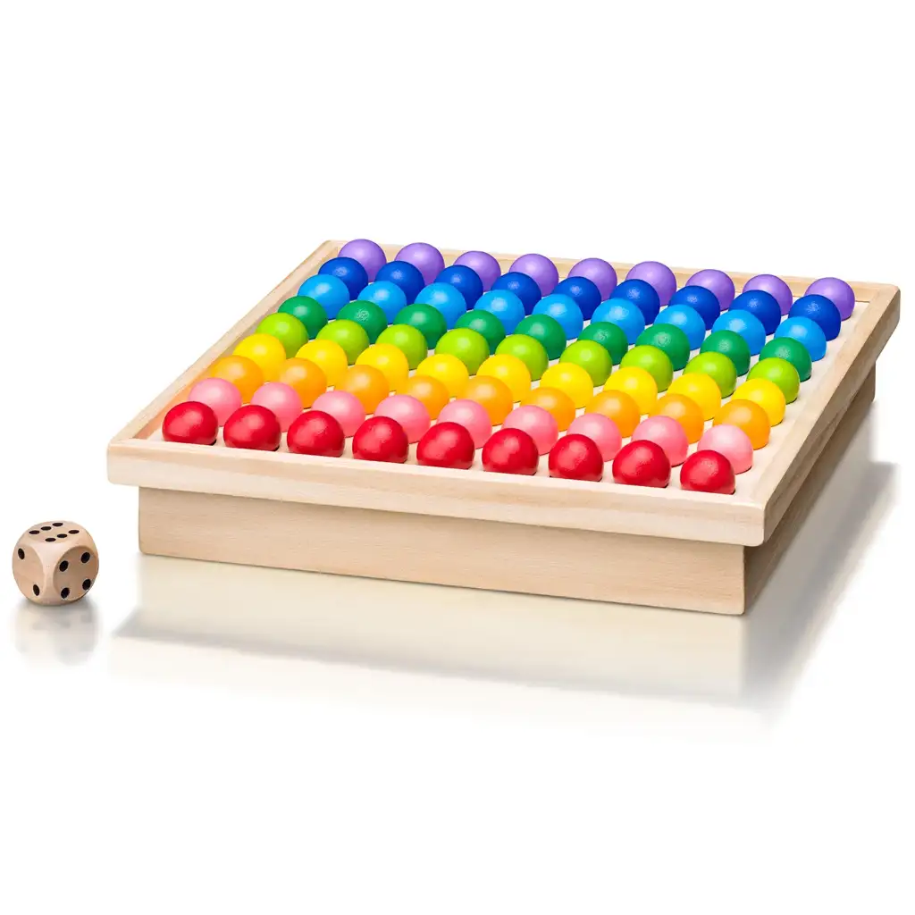 imagen de Juego de mesa lógico de bolas arcoíris - Woodyland 2