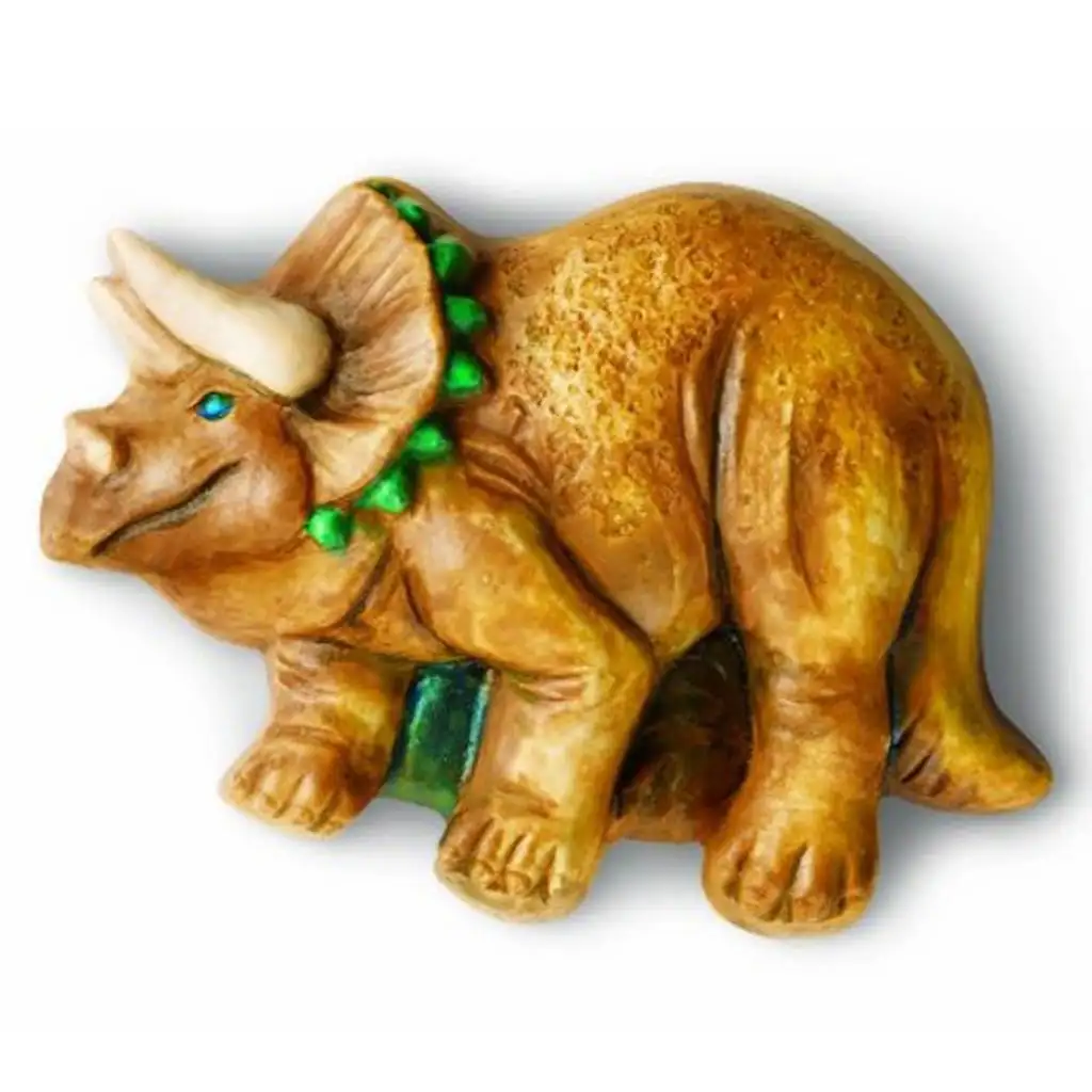 imagen de Juego de moldeado de yeso de dinosaurios con pintura que brilla en la oscuridad 3