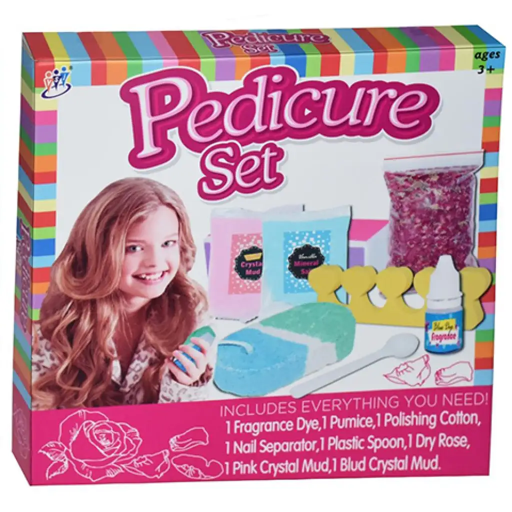 imagen de Juego de pedicura con purpurina y accesorios de 8 piezas 1