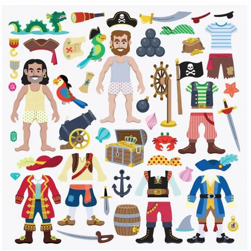 imagen de Juego de pegatinas de piratas - Melissa & Doug 2