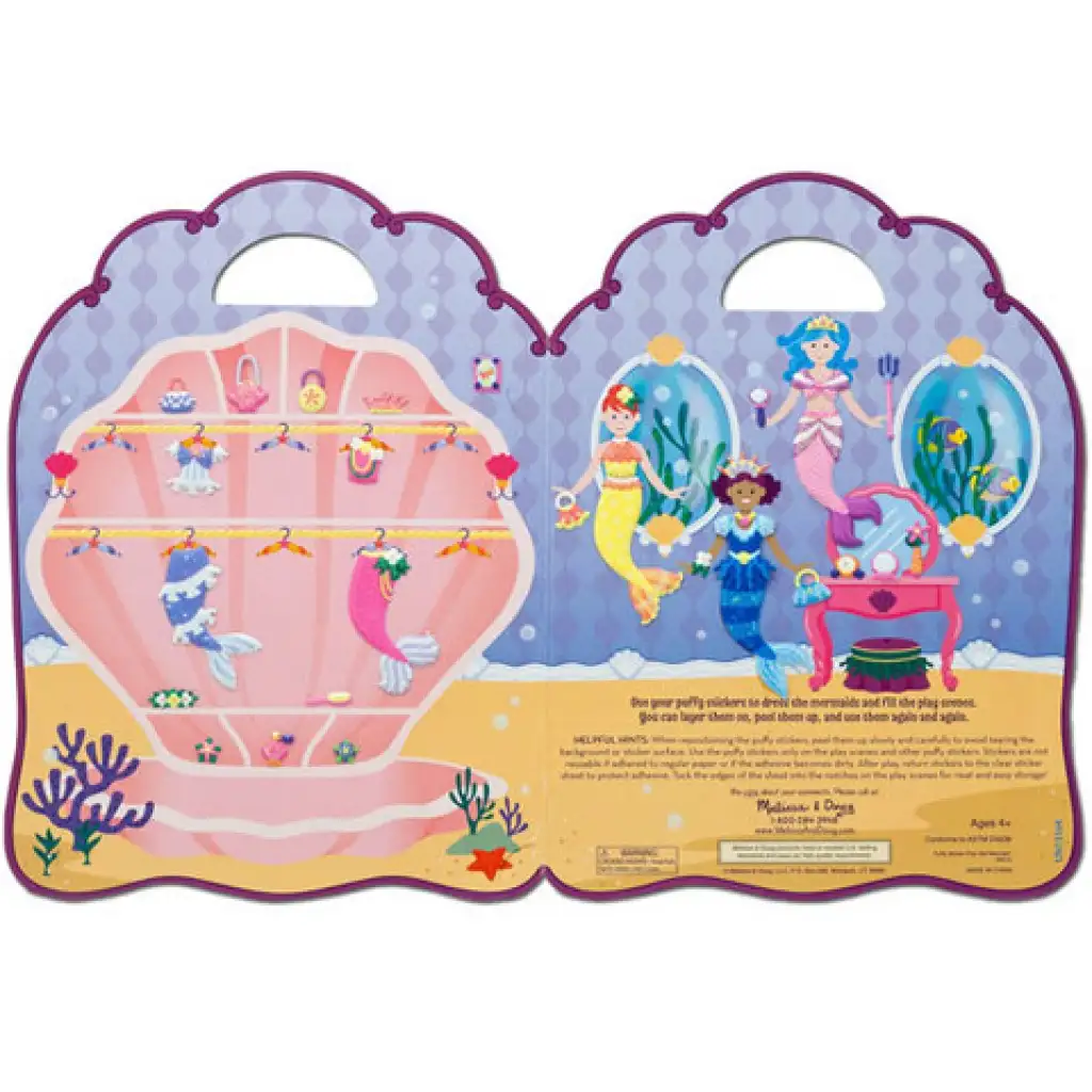 imagen de Juego de pegatinas de sirena en relieve - Melissa & Doug 2