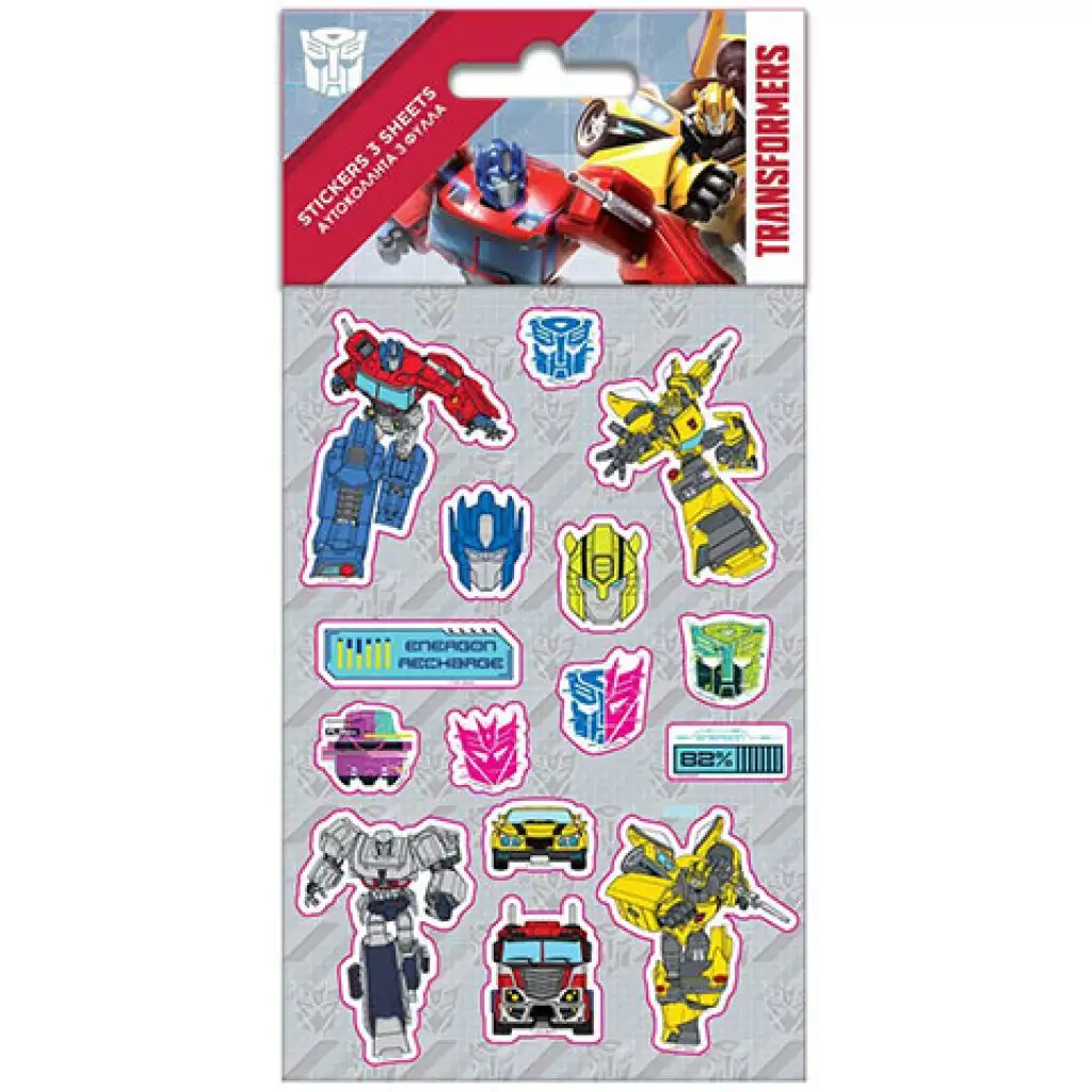 imagen de Juego de pegatinas de Transformers 8x12cm 5 hojas 1