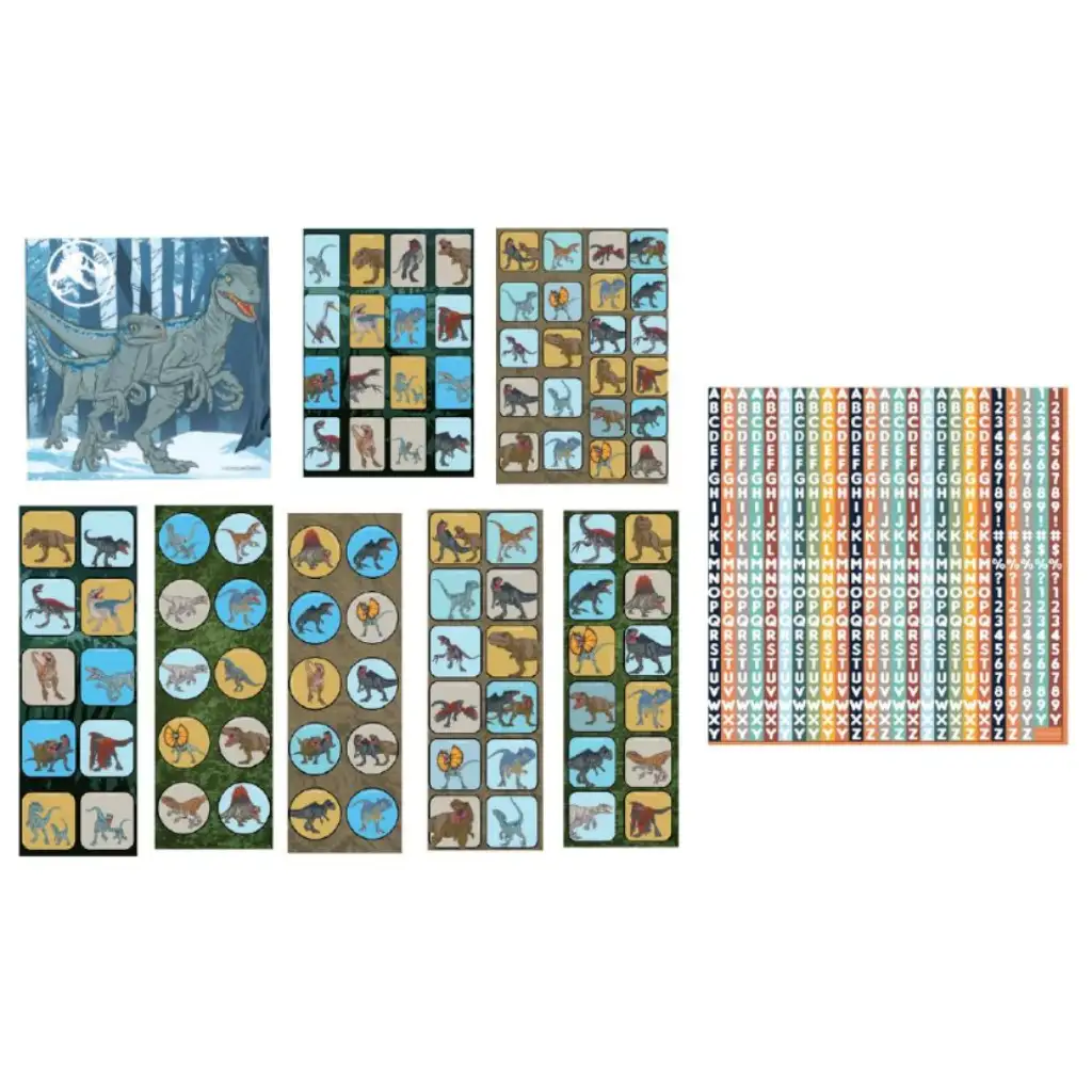 imagen de Juego de pegatinas grande de 1000 piezas de Jurassic World en bolsa 2