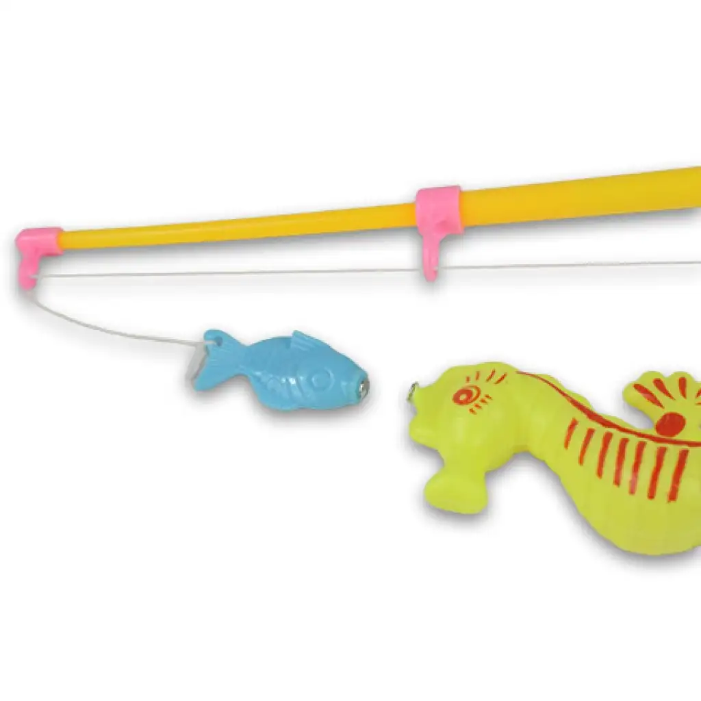 imagen de Juego de pesca con piscina inflable y caña de pescar telescópica 3