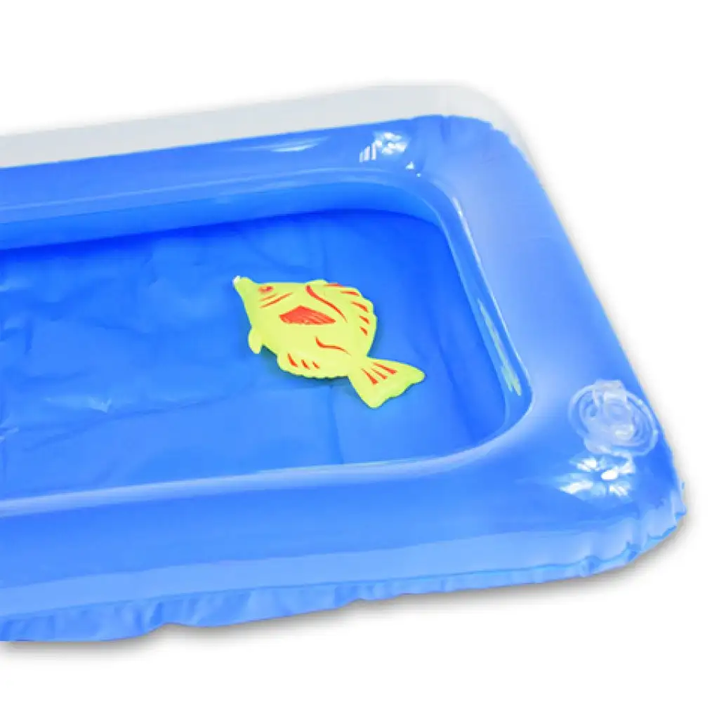 imagen de Juego de pesca con piscina inflable y caña de pescar telescópica 4
