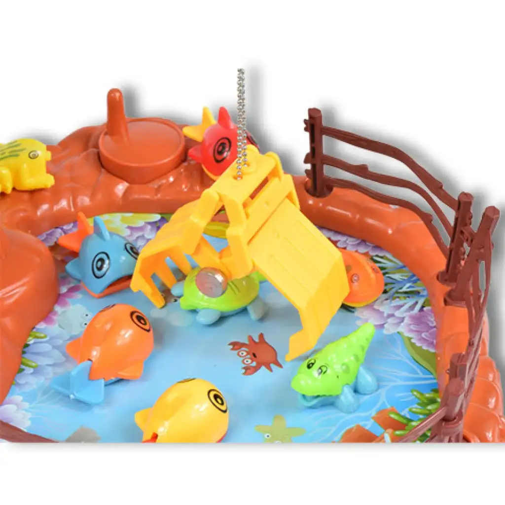 imagen de Juego de pesca de dinosaurios con grúa 4