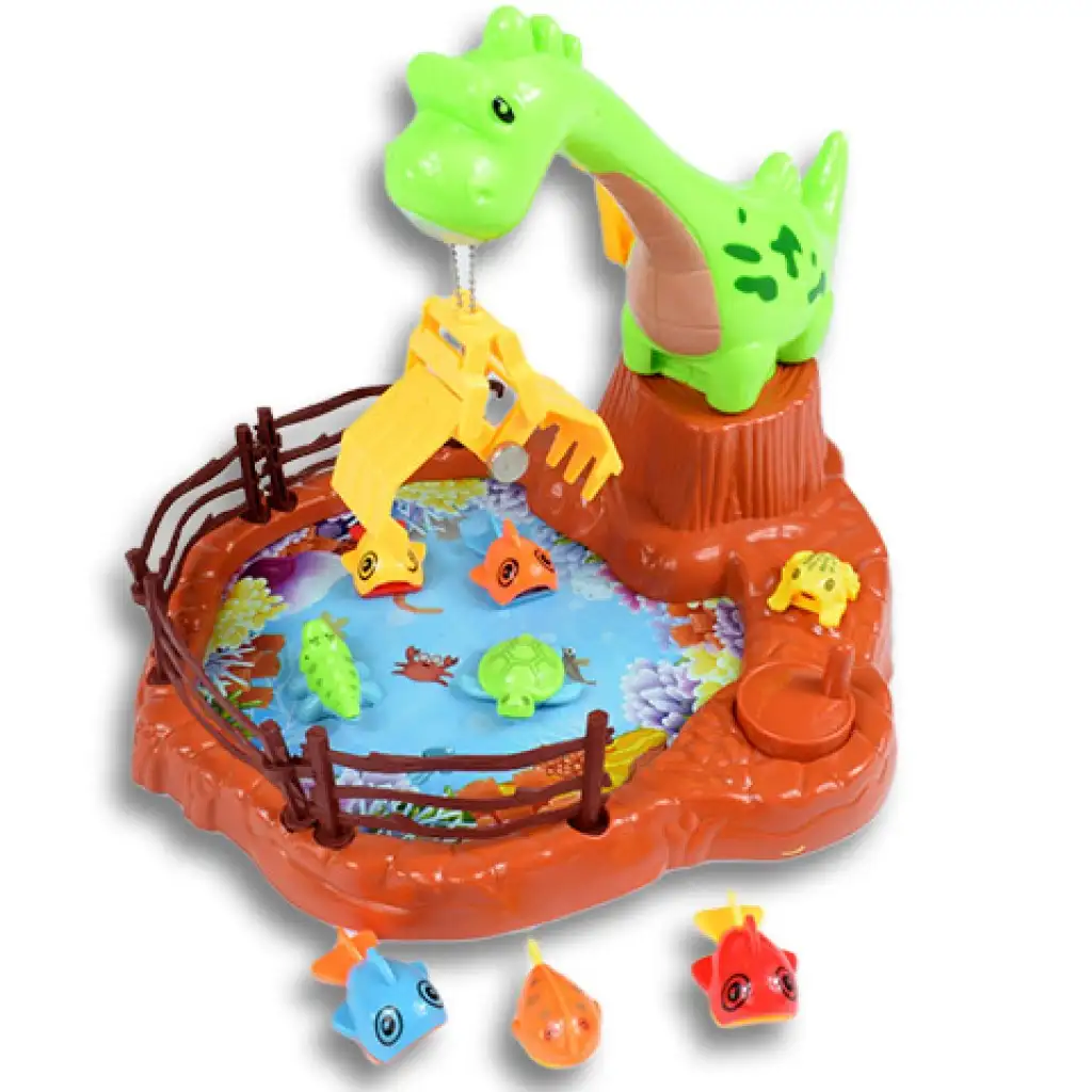 imagen de Juego de pesca de dinosaurios con grúa 1