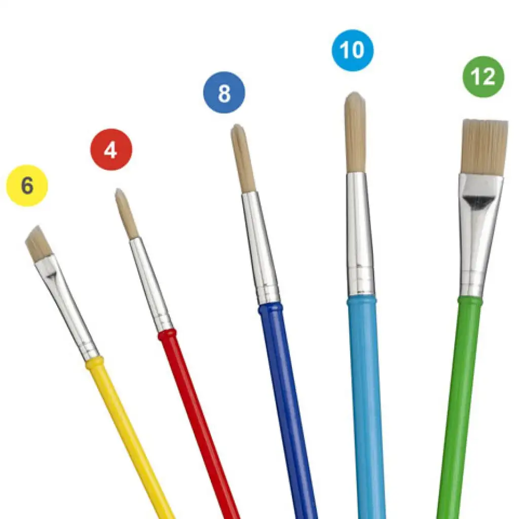 imagen de Juego de pinceles School Brush 5 piezas - Carioca 2