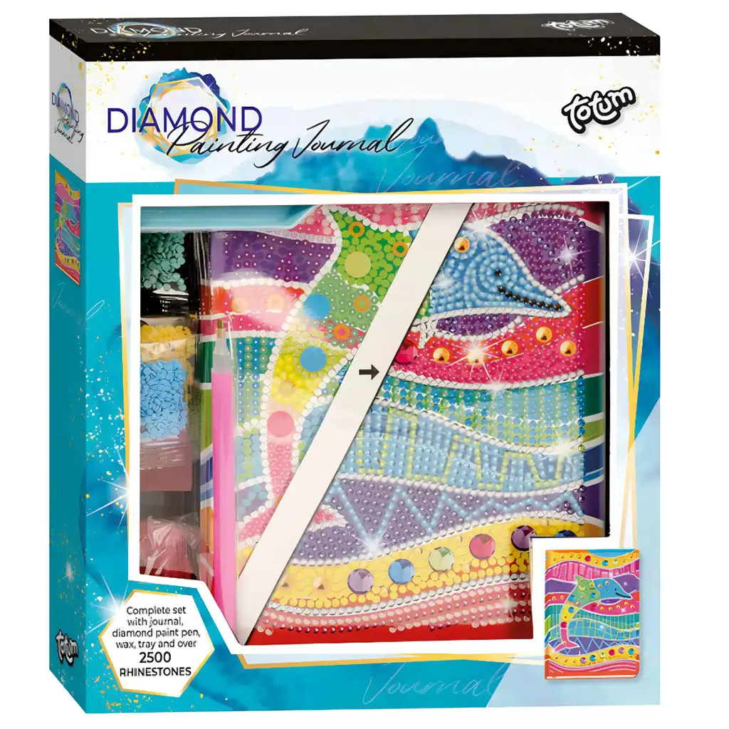 imagen de Juego de pintura de diamantes con diseño de delfines - Totum 1