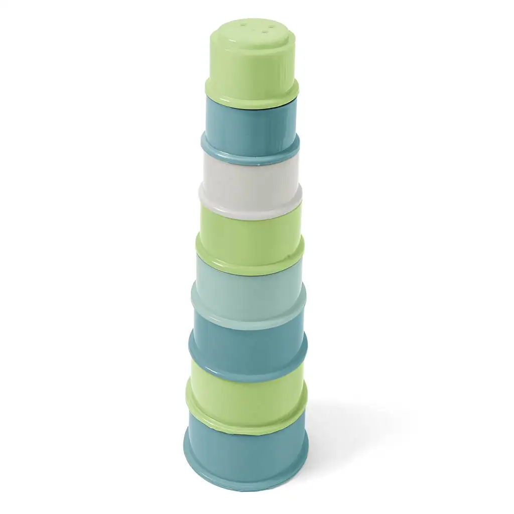 imagen de Juego de pirámide de tazas de construcción de 8 piezas de RePlay reciclado 1