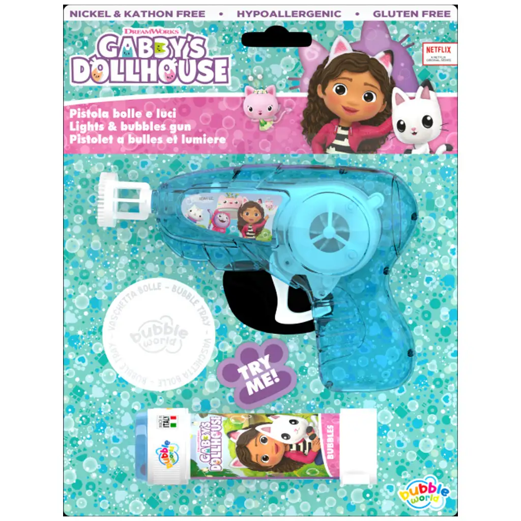 imagen de Juego de pistola de burbujas Gabi casa de muñecas con luz 1