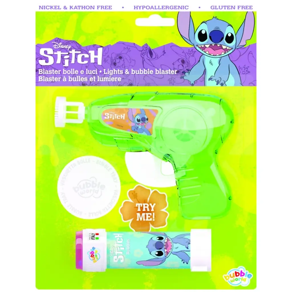 imagen de Juego de pistola de burbujas Stitch con luz 1