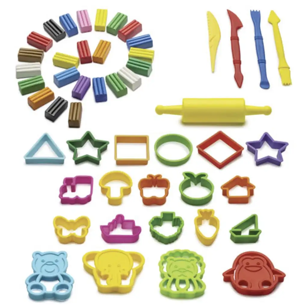 imagen de Juego de plastilina modeladora de 50 piezas con accesorios - Carioca 2