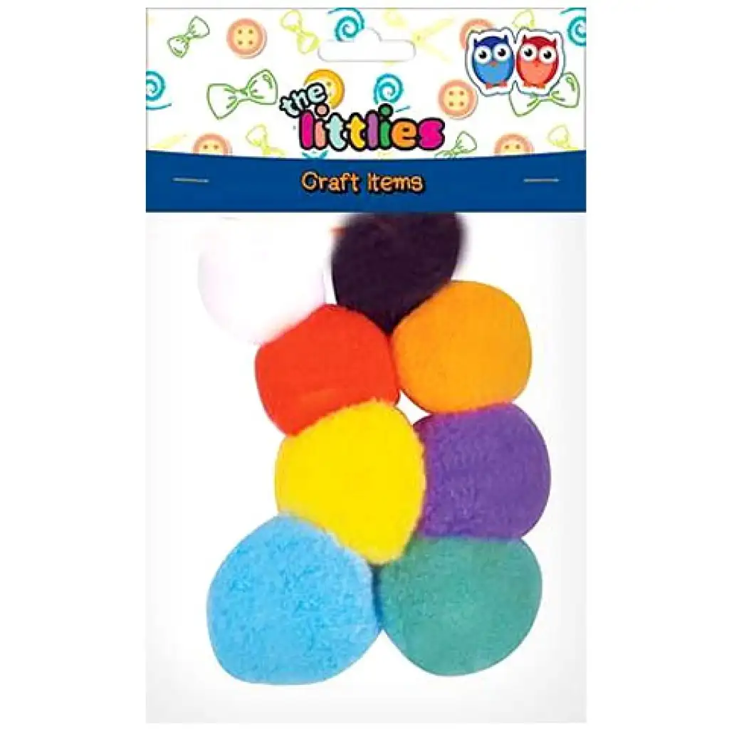 imagen de Juego de pompones coloridos 45mm 8ud 1
