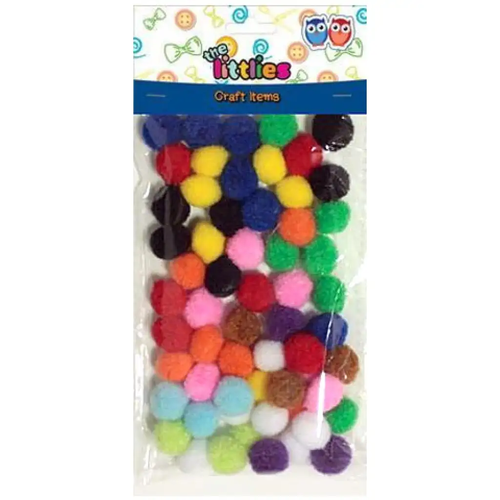 imagen de Juego de pompones de colores 15mm 60ud 1