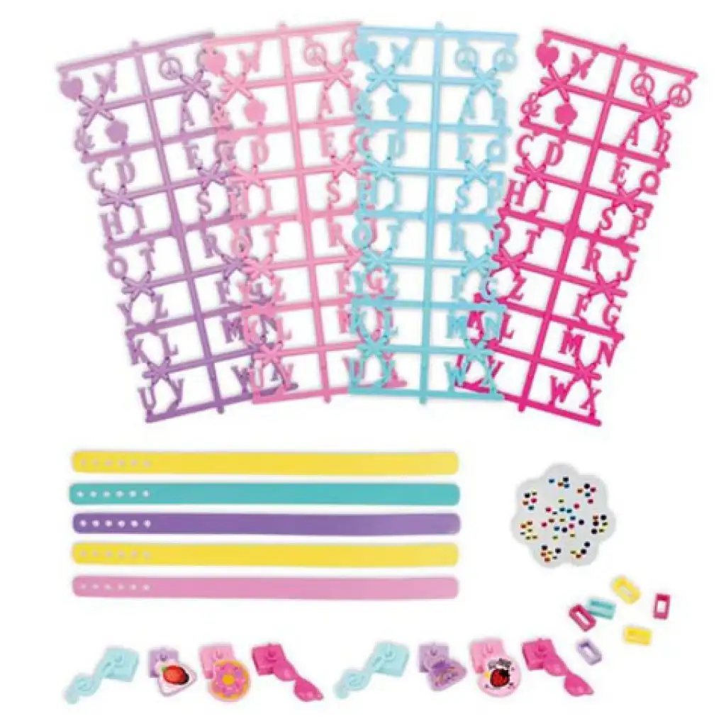 imagen de Juego de pulseras Fashion Star con letras y accesorios 2