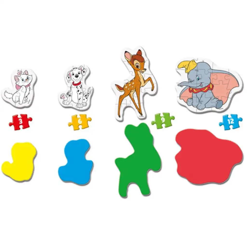 imagen de Juego de rompecabezas de 4 en 1 de animales de Disney - Clementoni 2