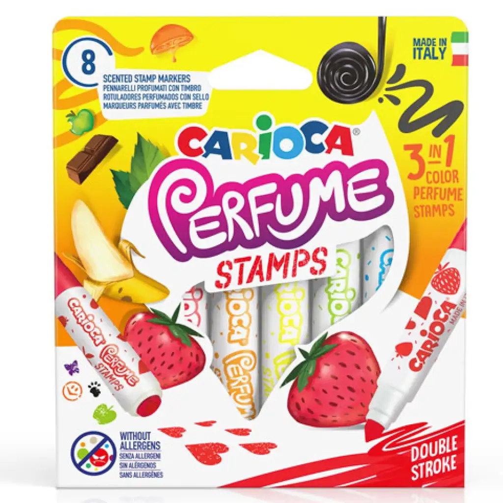 imagen de Juego de rotuladores aromáticos 3 en 1 de 8 piezas - Carioca 1