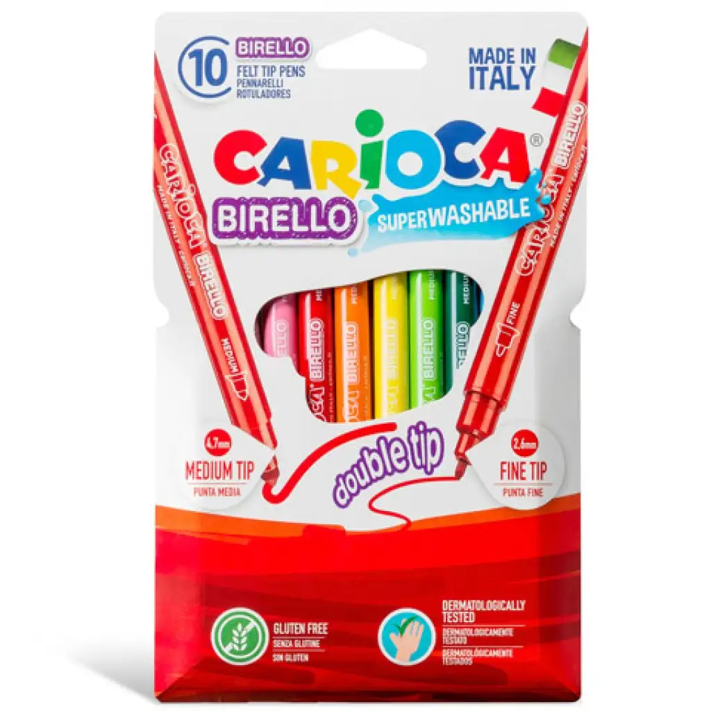 imagen de Juego de rotuladores de doble punta 10ud - Carioca 2