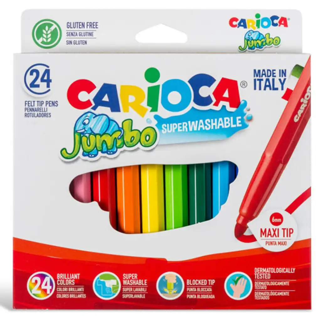 imagen de Juego de rotuladores Jumbo 24ud - Carioca 2