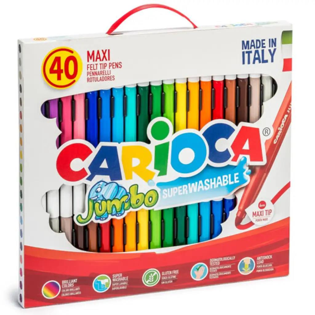 imagen de Juego de rotuladores Jumbo 40ud - Carioca 2