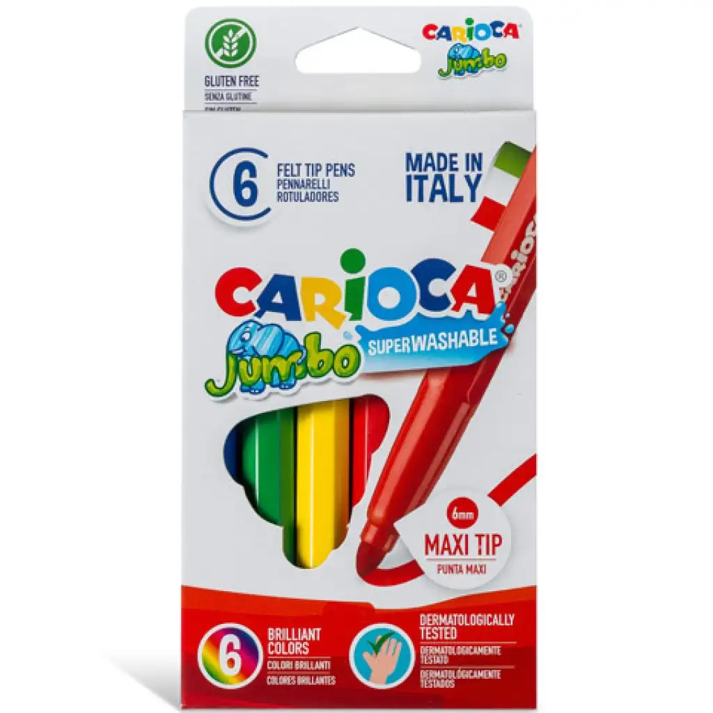 imagen de Juego de rotuladores Jumbo 6 unidades - Carioca 2