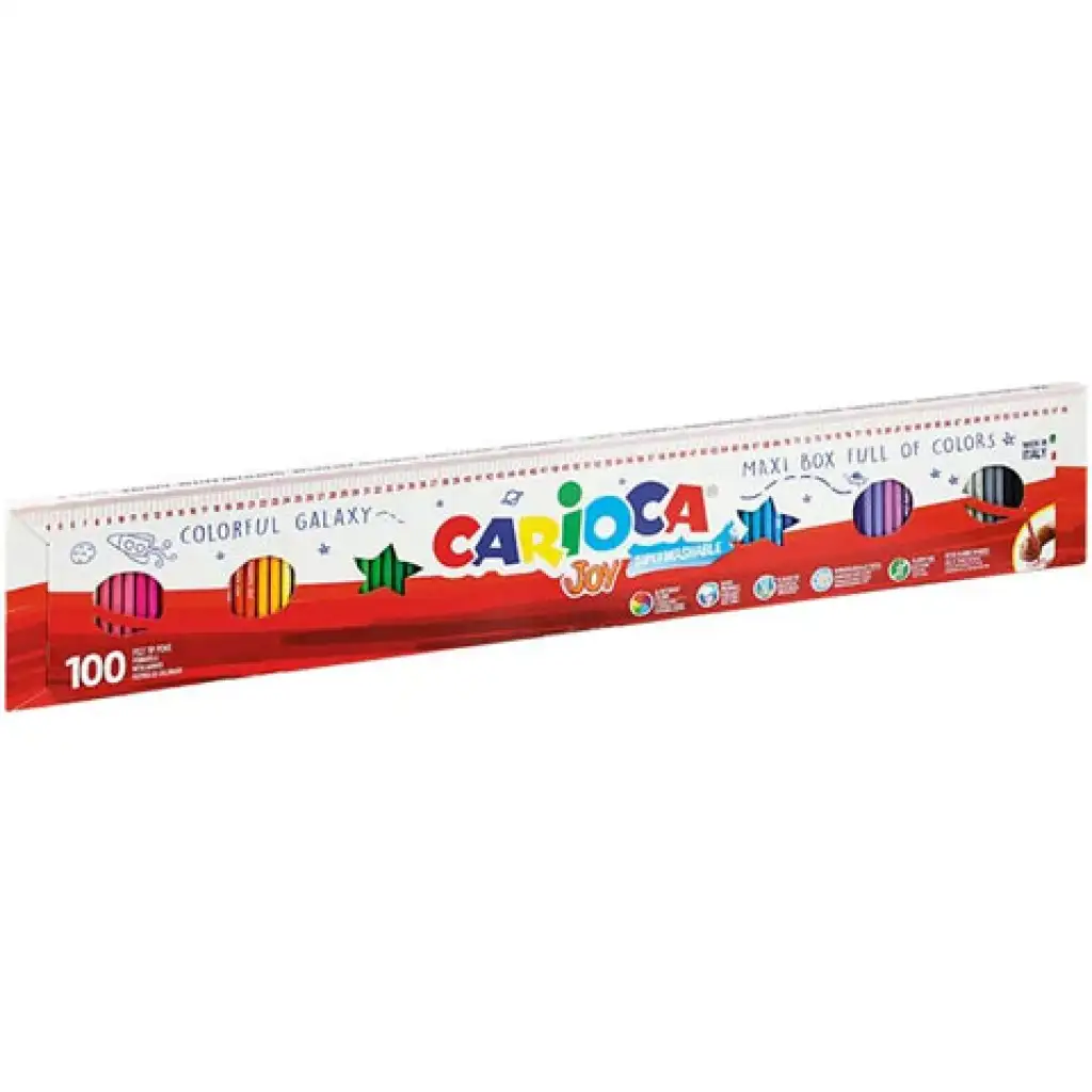 imagen de Juego de rotuladores lavables 100 unidades - Carioca 1