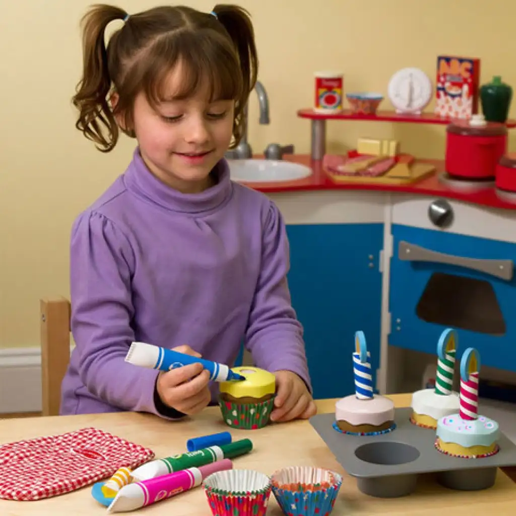 imagen de Juego de set de cupcakes para hornear y cocinar - Melissa & Doug 3