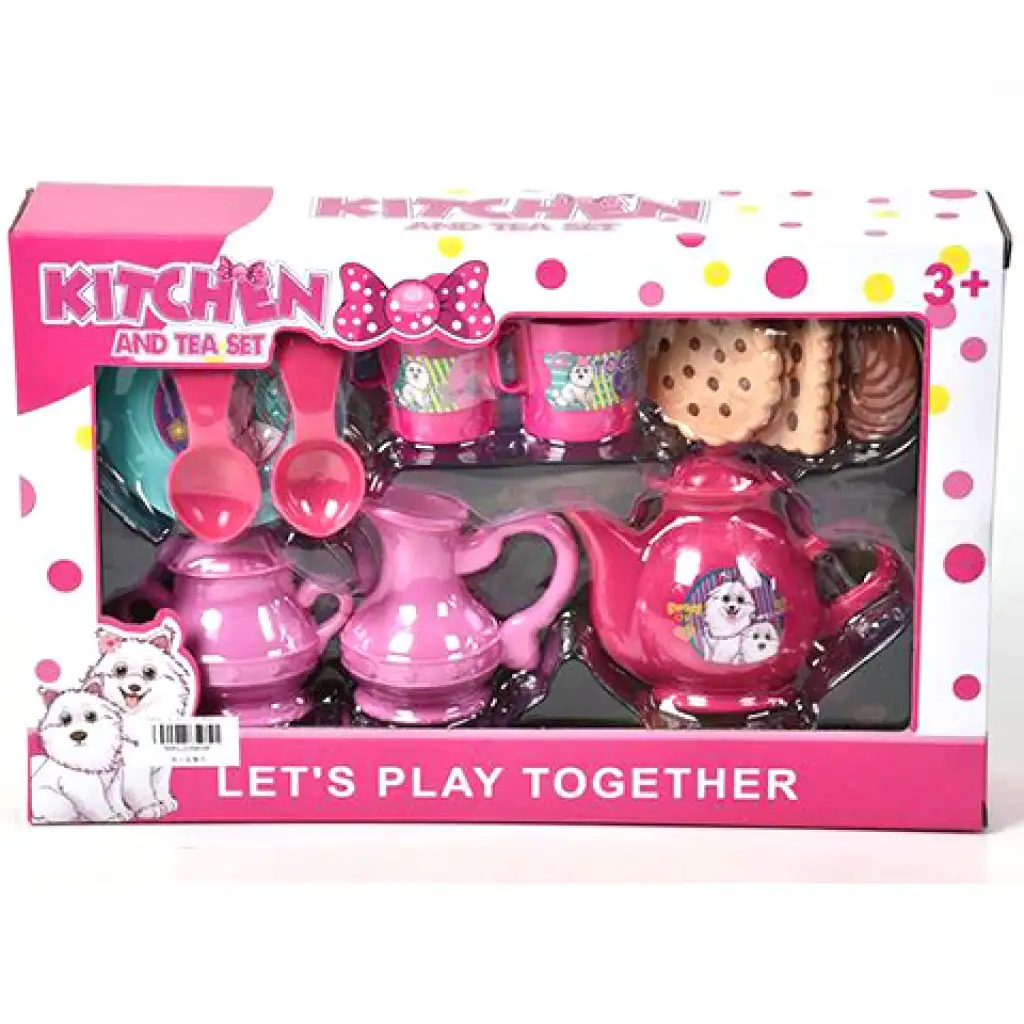 imagen de Juego de té con perritos y pasteles 1