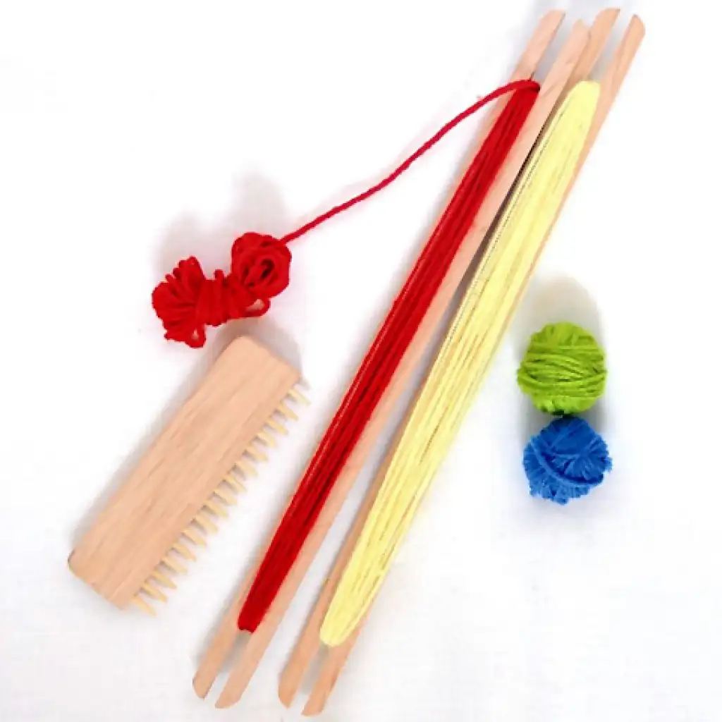 imagen de Juego de tejido manual de madera 2