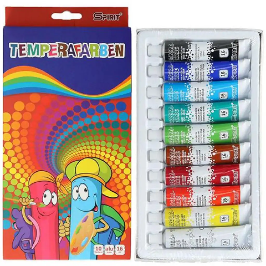 imagen de Juego de témpera de colores 10x16ml 1