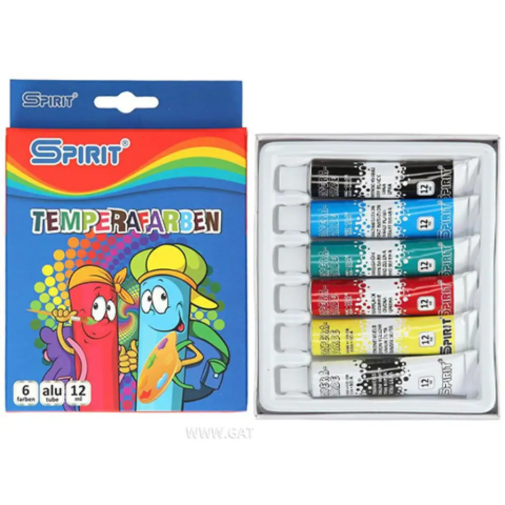 imagen de Juego de témpera de colores 6x12ml 1
